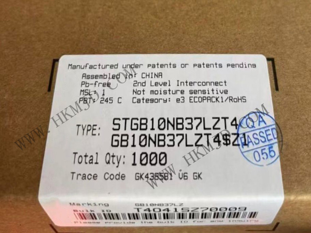 STGB10NB37LZT4