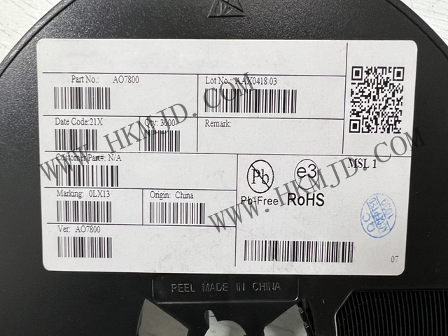 低壓MOSFET【AOS】AO7800 20V 雙N溝道MOSFET